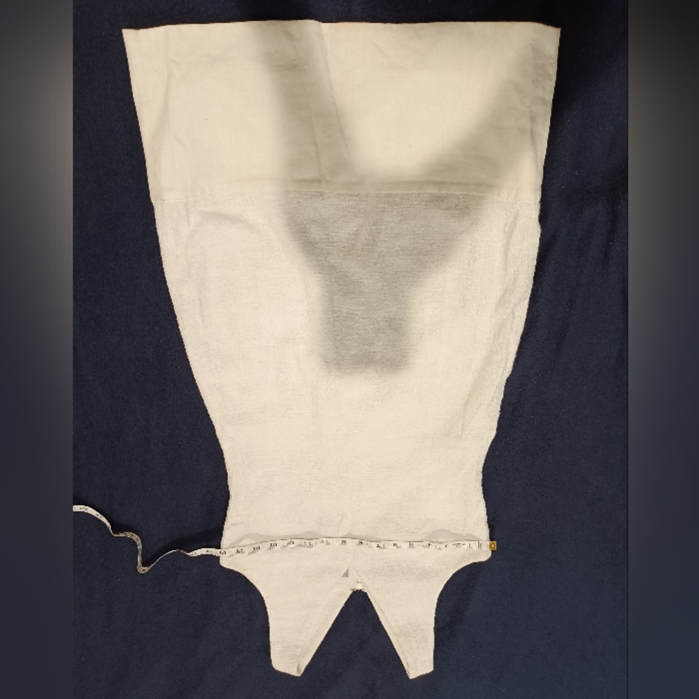 Very thin white mid-calf dress